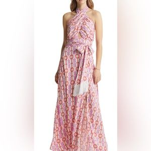 NWT Vici Geometric Print Halter Dress